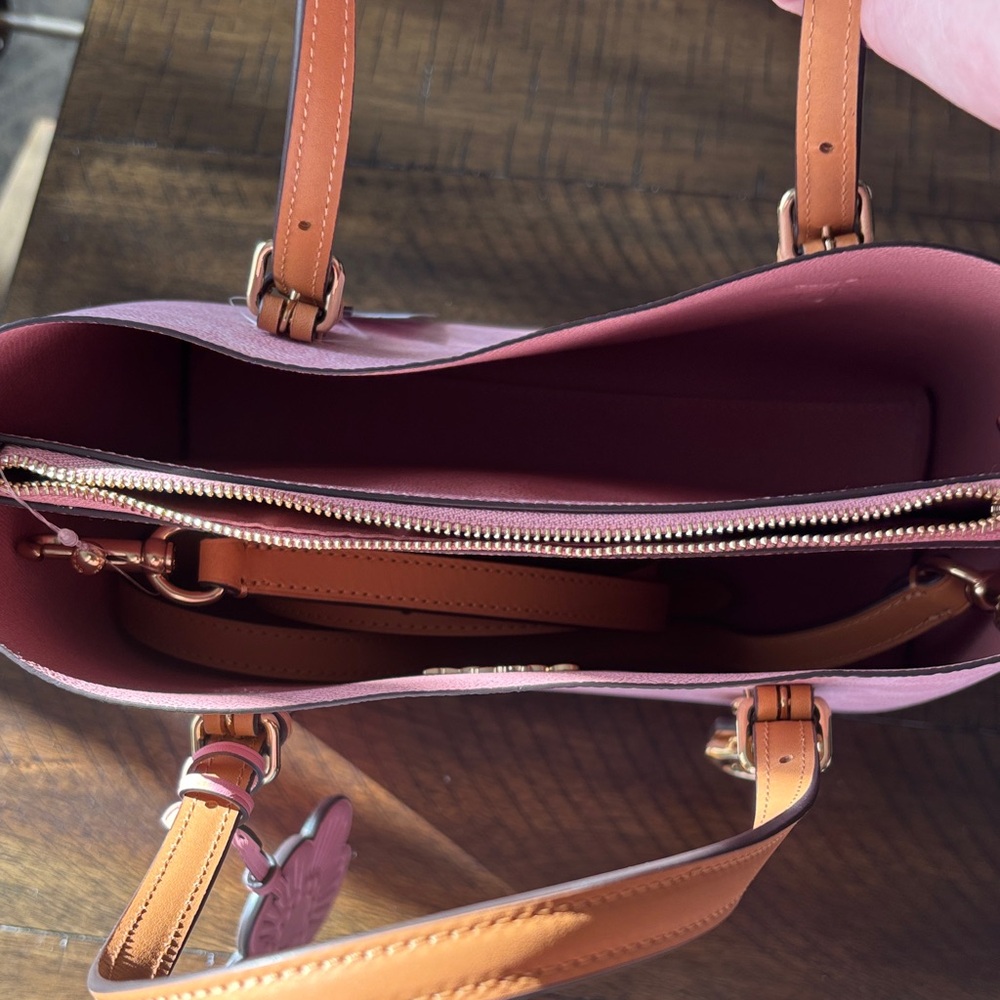 Powder Pink Coach Mollie Tote NWT - Picture 7 of 8